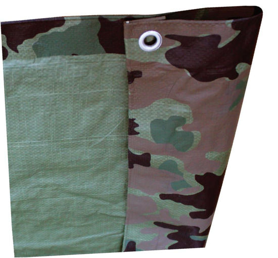 Picture of 6-ft x 8-ft Camo Heavy Duty Polyethylene Tarp