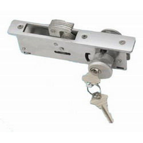 Picture of Alum. Glass Door Lock Single w/Hook