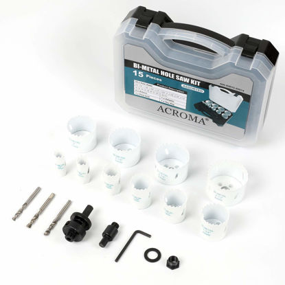 Picture of 15Pcs Bi-Metal Hole Saw Kit