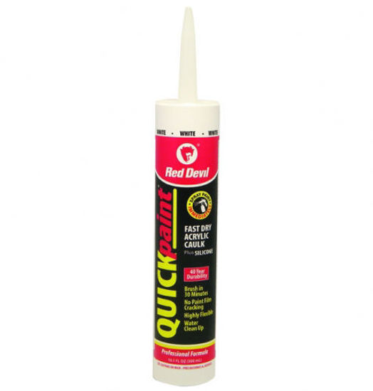 Picture of Red Devil Quickpaint Caulk 10.1 Oz - White