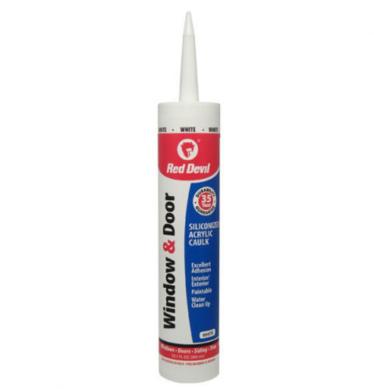 Picture of Red Devil Acrylic Caulk W/Silicone - White