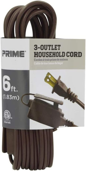 Picture of 6' Extension Cord Brown Color UL