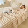 Picture of Luxurious Faux Rabbit Fur Throw Blanket