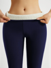 Picture of Warm And Thickened High Waisted Elastic Solid Color Casual Sports Pants, Women's Yoga Sportswear Slim Fit Leggings