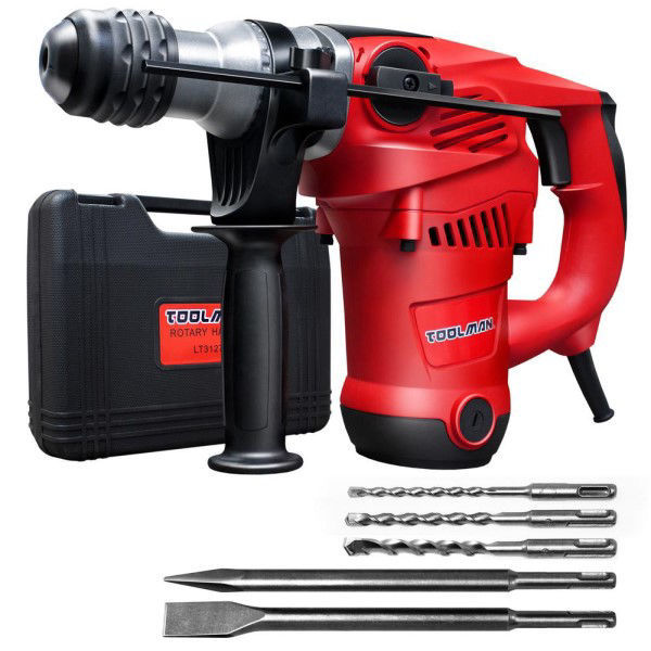 14 Amp Corded Electric Power Rotary Tool Hammer Drill Driver 730 RPM ...
