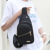 Picture of Crossbody Bag With Adjustable Shoulder Strap, Polyester Material, Zipper Closure, Solid Color Design